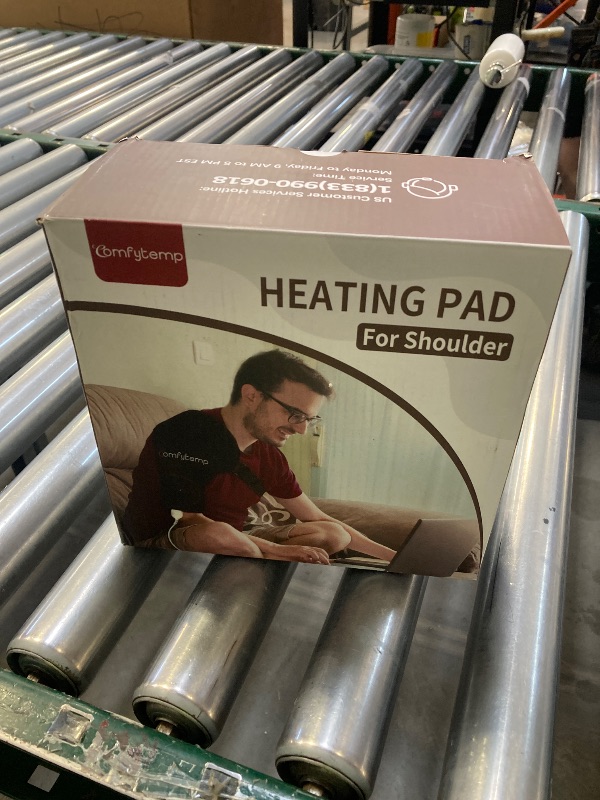 Photo 1 of Comfytemp Shoulder Heating Pad for Rotator Cuff Pain Relief, FSA HSA Eligible Heated Shoulder Wrap for Frozen Shoulder Heated Brace, Gifts for Fathers Day for Him, 3 Heat Settings, 2H Auto-Off (S/M)
