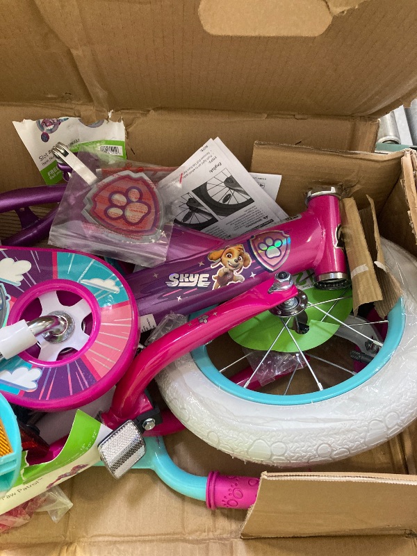 Photo 1 of Paw Patrol 12-inch Girls’ Training Wheel Bike Ages 3+ Years Pink from Huffy
