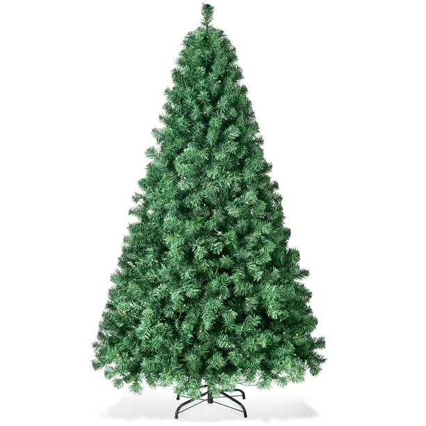 Photo 1 of Vebreda Christmas Tree 6ft Artificial Hinged Xmas Tree with 1,000 Branch Tips, Green
