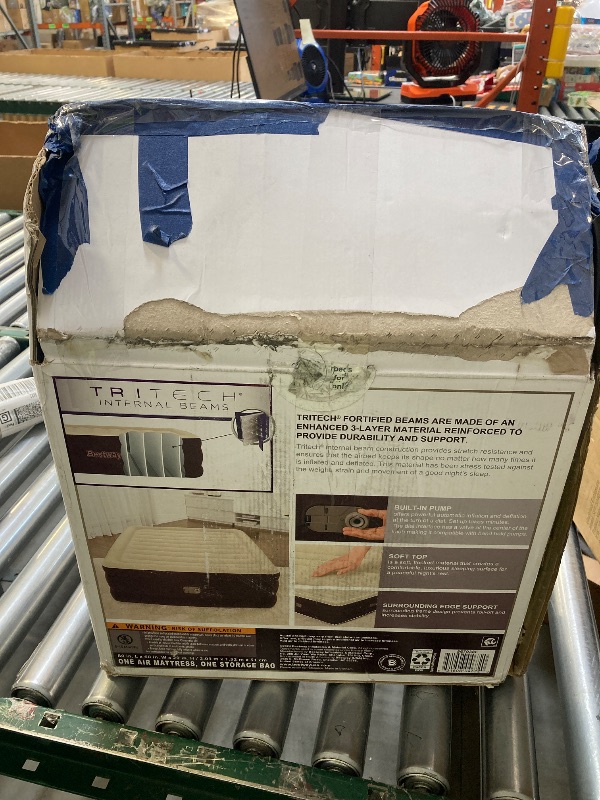 Photo 1 of Bestway Maroon 20 Queen Air Mattress with Built-in Pump
