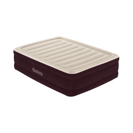 Photo 1 of Bestway Maroon 20 Queen Air Mattress with Built-in Pump
