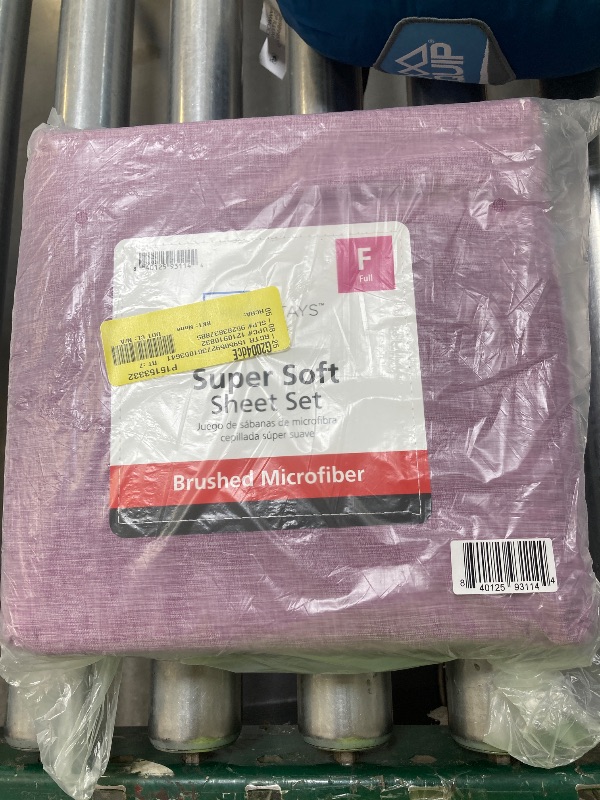 Photo 1 of Brushed Microfiber Bed Sheet Set, Full 