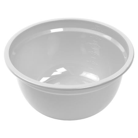 Photo 1 of Mainstays 6 Quart Bowl Polypropylene White 4 Pack
