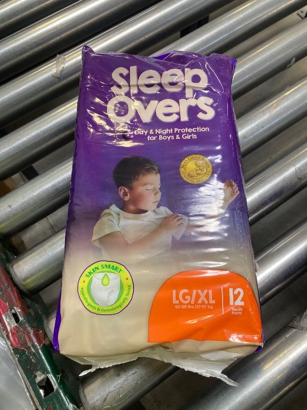 Photo 1 of Sleepovers Youth Pants, Large/X-Large, 12 Count