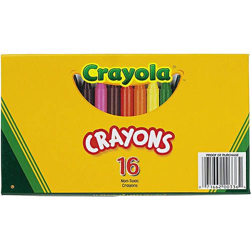 Photo 1 of Crayola. 520336 Large Crayons- 16 Colors/Box Pack 3
