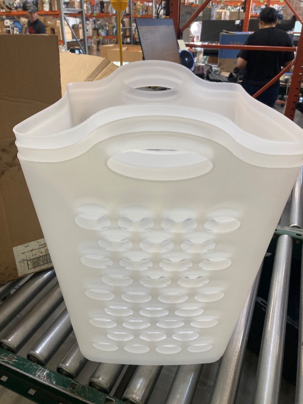 Photo 1 of 3 Packs of Great Mainstays Flexible Clear Laundry Hamper, Great Laundry Basket 20" (3-Pack)