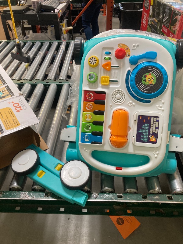 Photo 1 of Baby Einstein Musical Mix ‘N Roll Learning Walker, 4-in-1 Push Walker, Activity Center, Toddler Table & Floor Toy, 6-36 Months, Blue