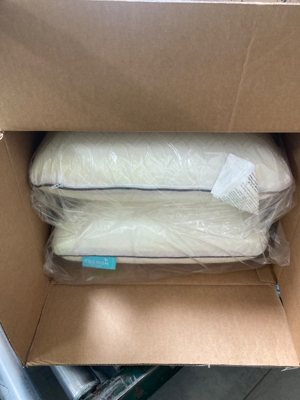 Photo 1 of Sealy Cocoon Shredded Compressed Standard/Queen Bed Pillow - Hypoallergenic, OEKO TEX Certified
