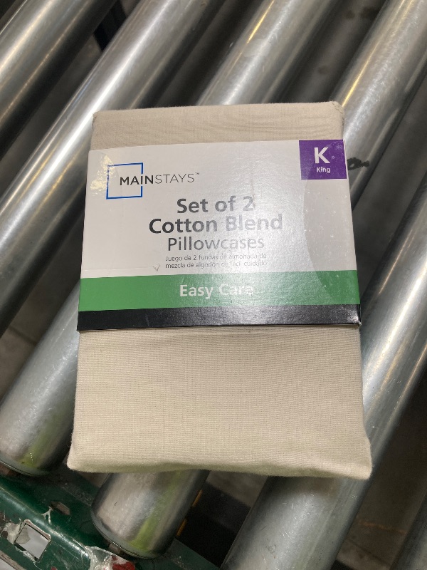 Photo 1 of Mainstays Set Of 2 Cotton Blend Pillowcases, King