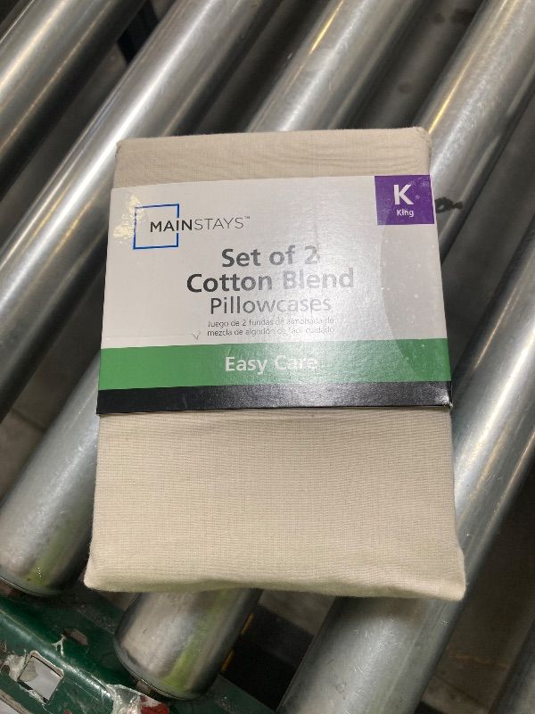 Photo 1 of Mainstays Set Of 2 Cotton Blend Pillowcases, King