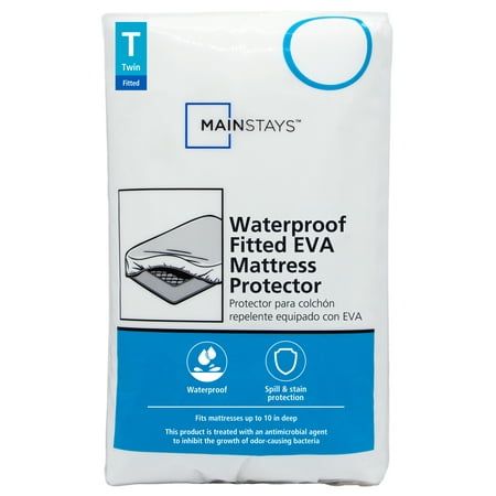 Photo 1 of Mainstays Waterproof EVA Fitted Mattress Protector Twin
