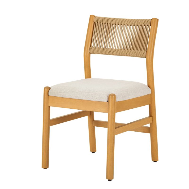 Photo 1 of Better Homes & Gardens Lillian Fluted Dining Chairs 2 Pack, Pine and Cream