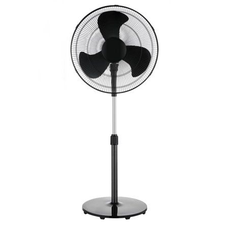 Photo 1 of Mainstays 18 Fan Head 48 Tall 3-Speed Oscillating Pedestal Fan with Tilt Adjustable Fan Head Black New