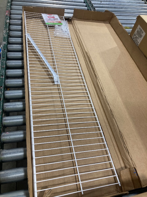Photo 1 of 3D9900WHT 48 X 12 in. Wardrobe Shelf Kit
