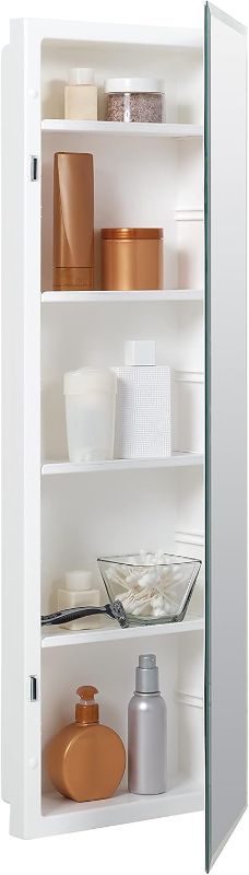 Photo 1 of American Pride, 12 x 36 in, Frameless Beveled Mirror Medicine Cabinet, 12 in. x 36