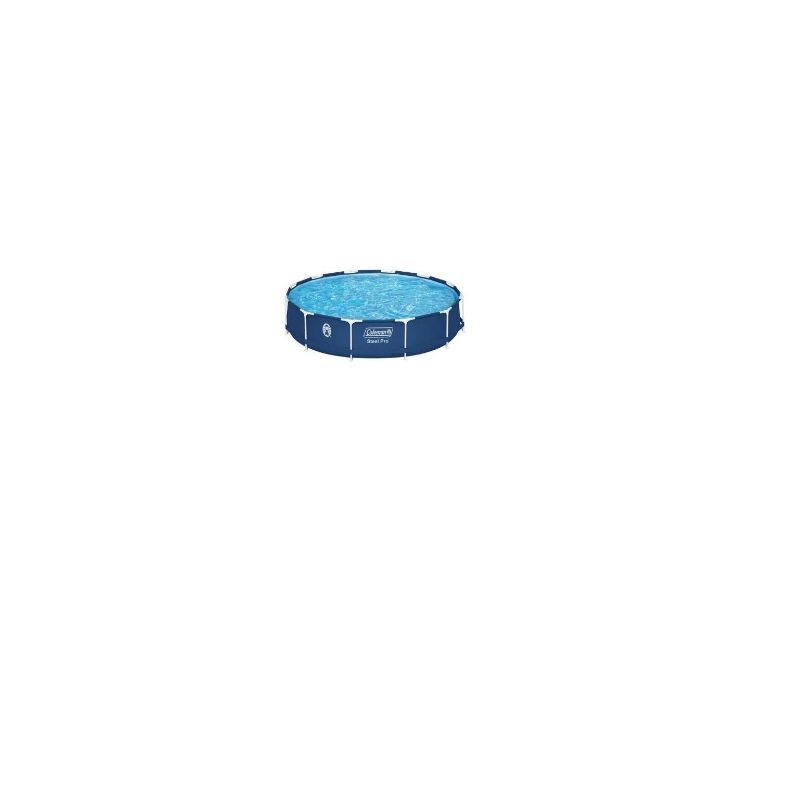 Photo 1 of Coleman Steel Pro 12 Ft. X 33 in. Round Above Ground Pool Set, Multicolor - Easy