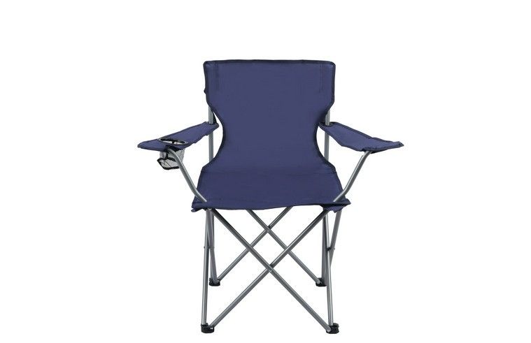 Photo 1 of Ozark Trail Basic Quad Folding Camp Chair with Cup Holder, Adult
