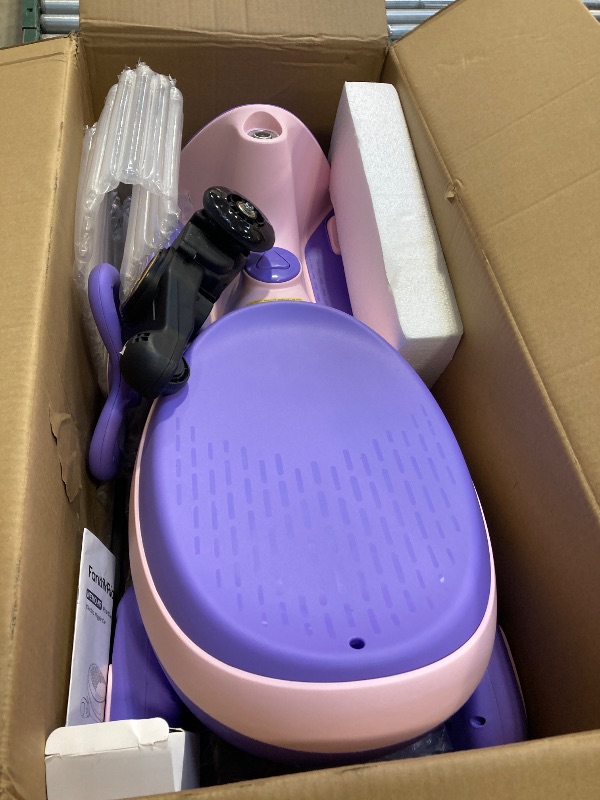 Photo 1 of FanttikRide 12V N7 Pro Electric Wiggle Car with Pedal, 2-in-1 Kids Ride On Toy, Rechargeable Battery, 2-Speed, Anti-Rollover, Flashing Wheels, Bluetooth Music, for Ages 3+, 150 lbs, Pink
