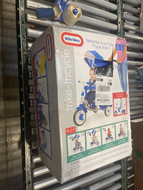 Photo 1 of Little Tikes Perfect Fit 4-in-1 Trike Ride On, Blue