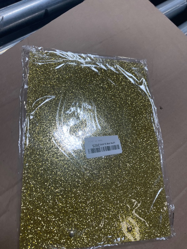 Photo 1 of Rimilak Acrylic Glitter Clipboards, Sparkly Board with Low Profile Gold Clip, Designed for Classroom School and Office Use, A4 Letter Size 9 x 12.5 in, Transparent