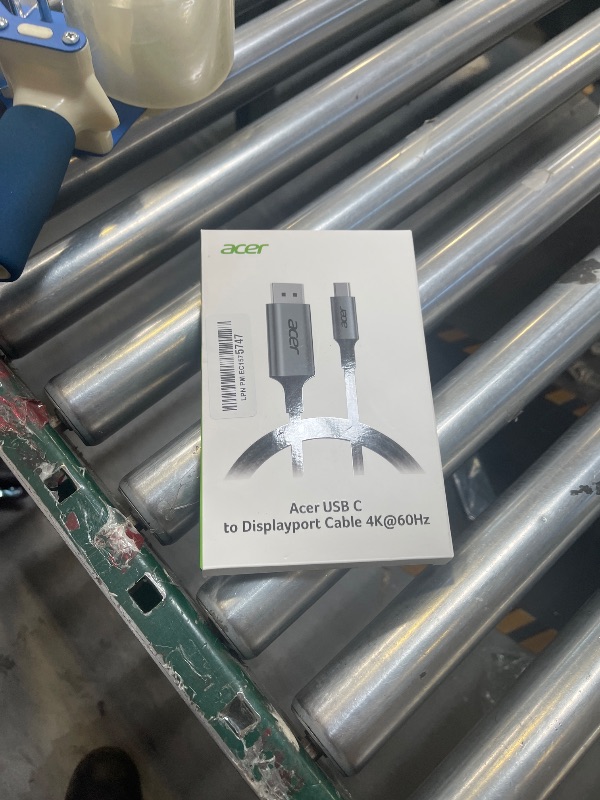 Photo 1 of acer USB C to DisplayPort Cable 6.6 FT (4K@60HZ 2K@165Hz), Type-C to DisplayPort Cord (Sturdy Aluminum, Plug & Play) Thunderbolt 3/4/5 Compatible with MacBook Pro/Air, iPhone 16 Pro/Max, XPS, Surface