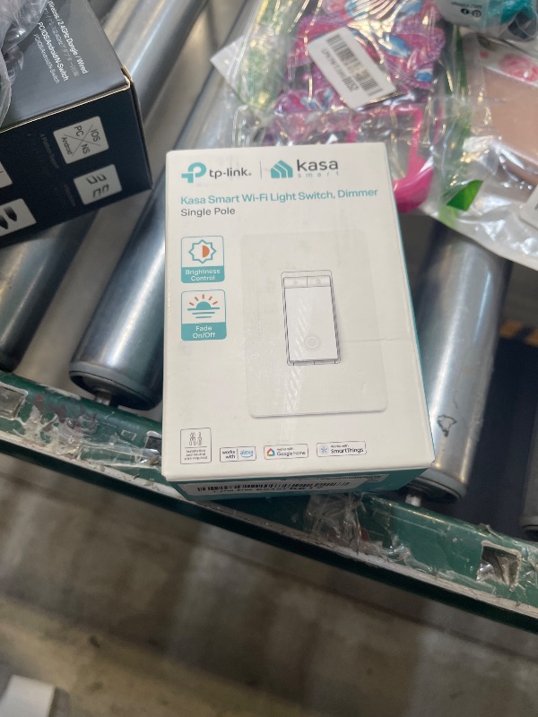 Photo 1 of Kasa Smart Dimmer Switch HS220, Single Pole, Needs Neutral Wire, 2.4GHz Wi-Fi Light Switch Works with Alexa and Google Home, UL Certified, No Hub Required, 1 Pack