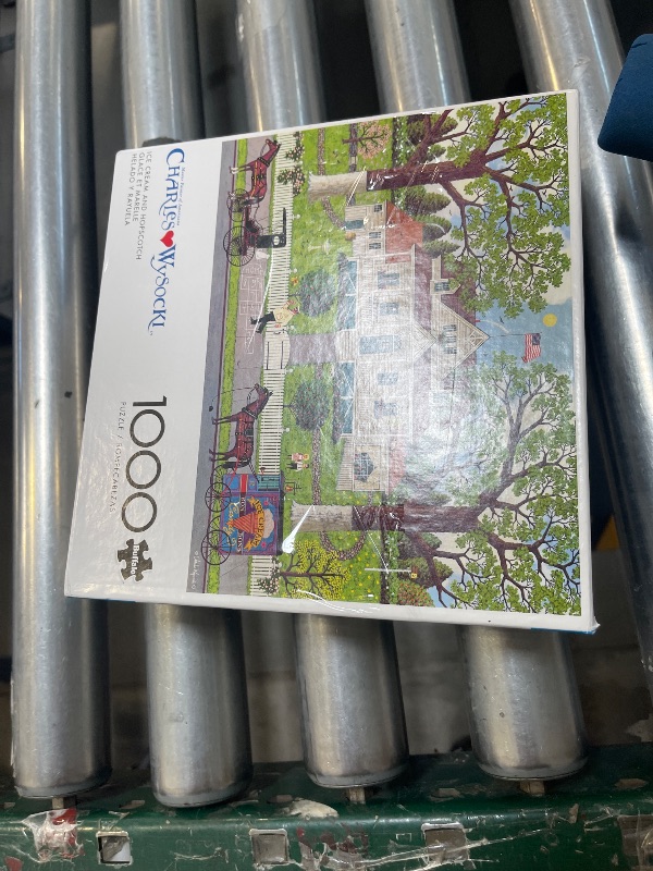 Photo 1 of Buffalo Games - Charles Wysocki - Ice Cream and Hopscotch - 1000 Piece Jigsaw Puzzle for Adults -Challenging Puzzle Perfect for Game Nights - Finished Size is 26.75 x 19.75