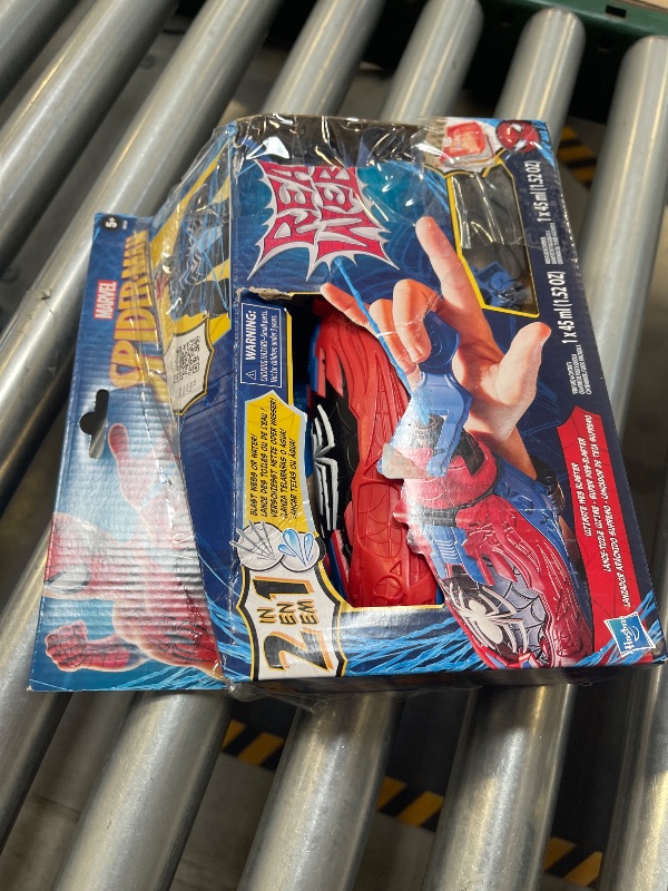 Photo 1 of Marvel Spider-Man Real Webs Ultimate Web Blaster, 2-in-1 Blaster, Role Play Toy, Spider-Man Costume, Spider-Man Toys for Kids 5 and Up