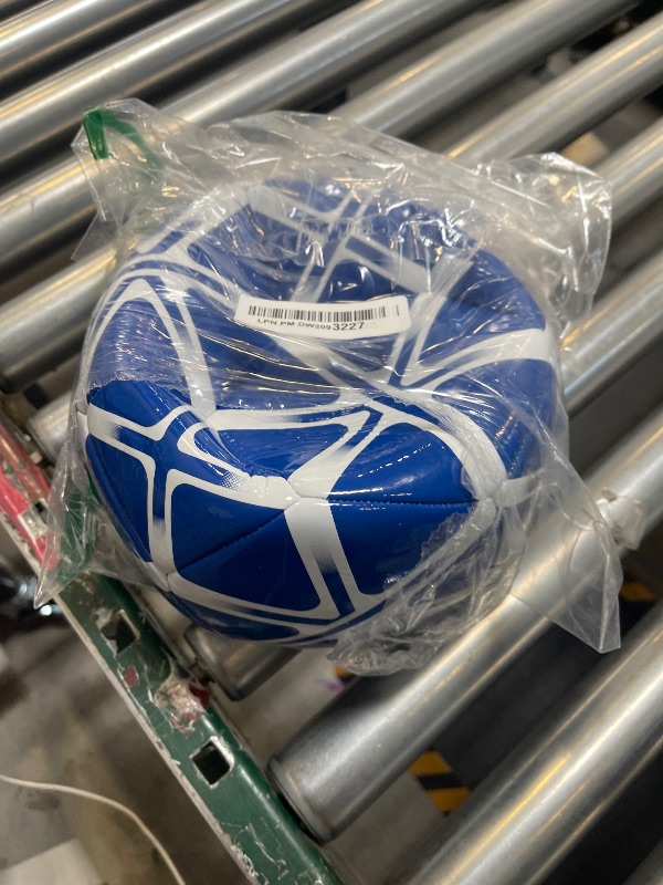 Photo 1 of adidas Unisex Starlancer Club Soocer Ball, Blue/White, 5