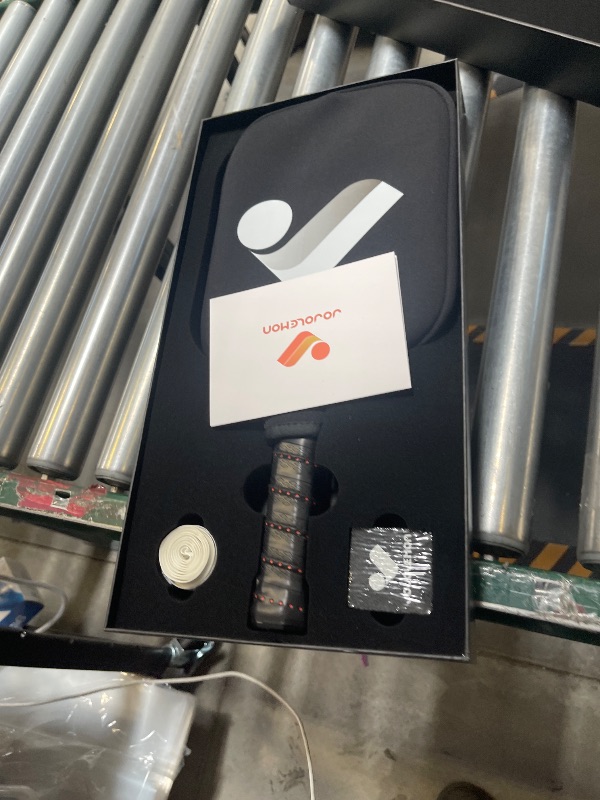 Photo 1 of JOJOLEMON Pickleball Paddles Featuring a Raw Carbon Fiber Paddle Face and 16mm Power Polymer Core Pickleball Rackets Designed for Spin and Consistency