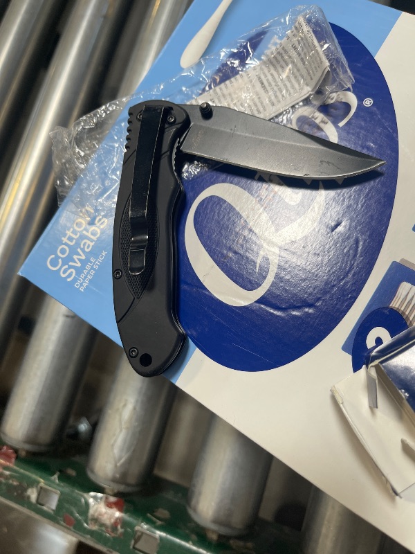 Photo 1 of Smith & Wesson Extreme Ops SWA25 7.8in High Carbon S.S. Folding Knife with 3.3in Clip Point Blade and Aluminum Handle for Outdoor, Tactical, Survival and EDC