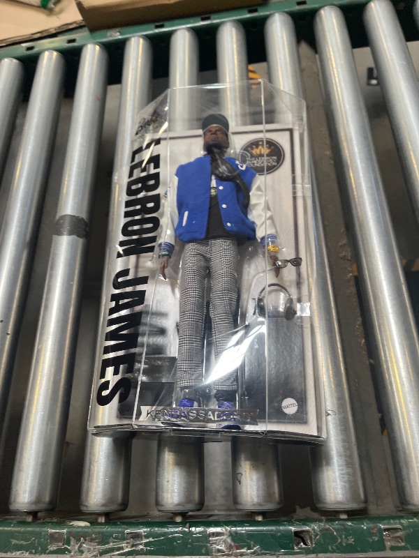 Photo 1 of Barbie Signature Lebron James Kenbassadors Doll Collectible with Varsity Bomber Jacket Outfit & Accessories Including Headphones, Sunglasses, & More
