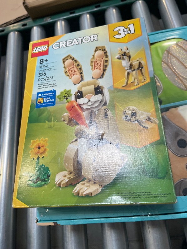 Photo 1 of LEGO Creator 3 in 1 Cute Bunny Toy - Building Toy Set with 3 Build Options, Bunny, Seal, or Llama - Birthday Gift & Craft - Animal Figures for Kids, Girls and Boys, Ages 8+ - 31162