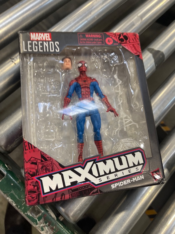 Photo 1 of Marvel Legends Maximum Series Spider-Man, Deluxe Spider-Man Comics Collectible 6-Inch Action Figure; Amazing Articulation; Spectacular Accessories