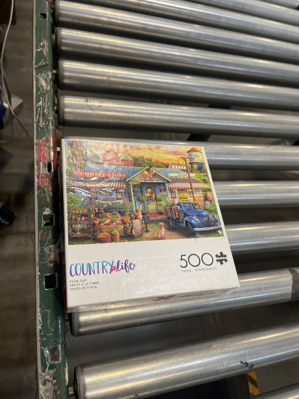 Photo 1 of Buffalo Games - Eduard - Farm Sale - 500 Piece Jigsaw Puzzle for Adults -Challenging Puzzle Perfect for Game Nights - Finished Size is 21.25 x 15.00