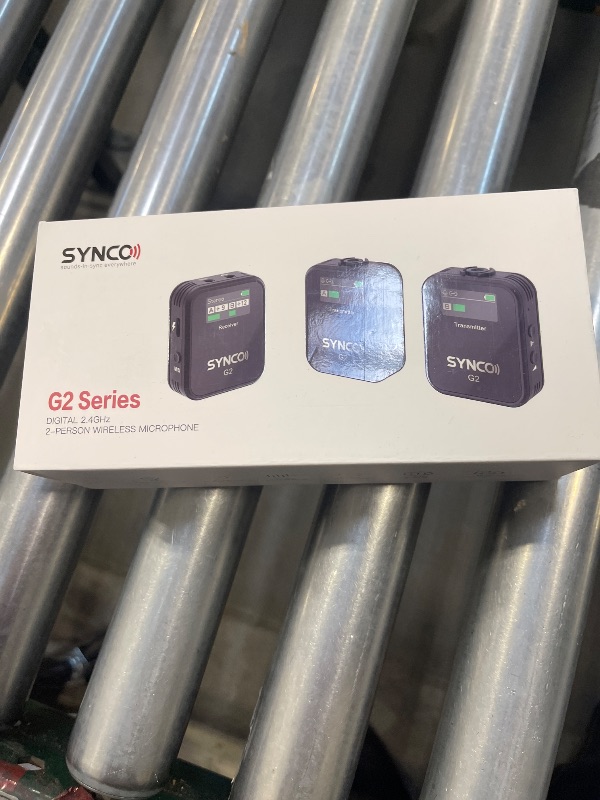 Photo 1 of SYNCO Wireless Lavalier Microphone, G2(A2) 2.4G Dual Transmitter 48KHz 24Bit Lapel Mic 656FT 8H for Online Class Vlog Stream YouTube for Camera Smartphone Tablet