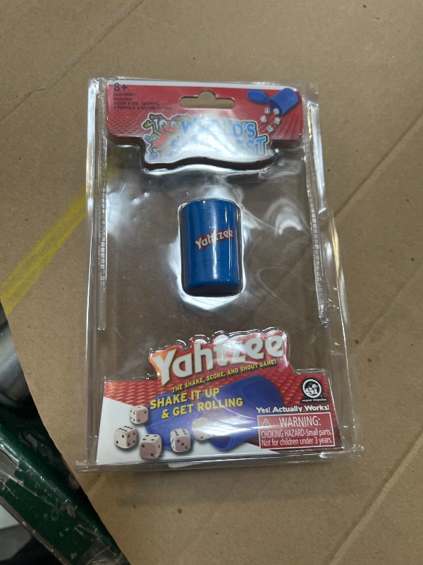 Photo 1 of Worlds Smallest Yahtzee Miniature Board Game | Perfect for Family Game Nights | Travel Game | Fun for All Ages | 2 or More Players, Ages 8 and Up
