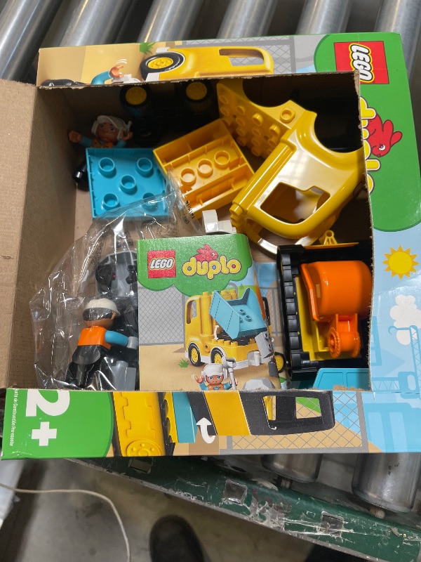 Photo 1 of LEGO DUPLO Town Truck & Tracked Excavator Construction Vehicle 10931 Toy for Toddlers 2-4 Years Old Girls & Boys, Fine Motor Skills Development and Learning Toy