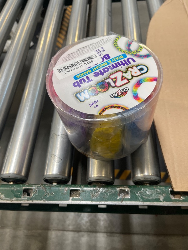 Photo 1 of Cra Z Art Cra-Z-Loom Ultimate Tub 8000 Latex Free Rubber Bands and 100 “S” Clips for Making Crafts in Bold and Bright Colors, multi
