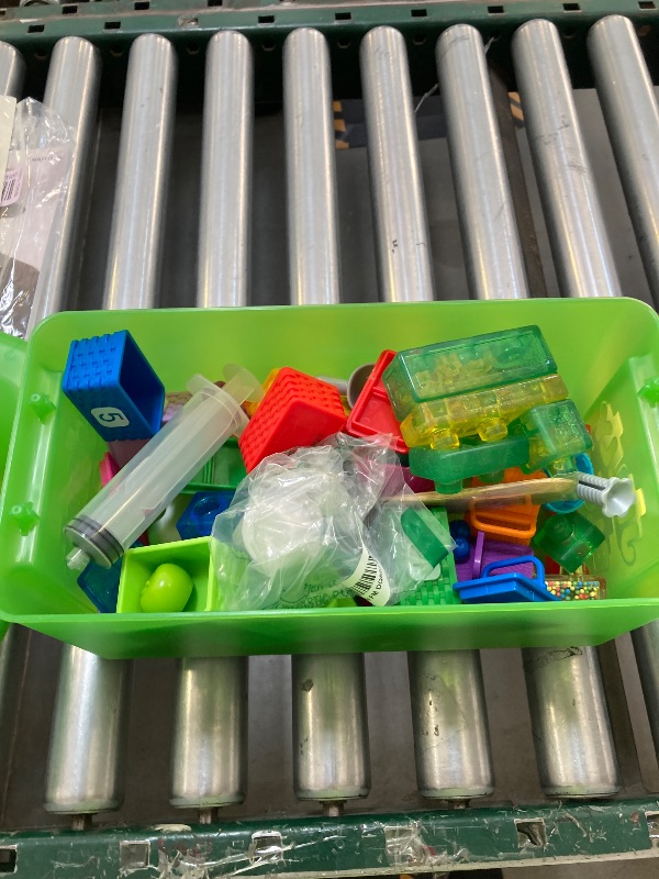 Photo 1 of Jelly Blox Stash 'N Stack 2-in-1 Storage Case Including 30 Blocks | Toddler & Preschool Building Blocks Kids Can Squeeze & Stretch | Safety Tested & Ouch-Free | Tactile, Sensory Play Toy for Ages 2+