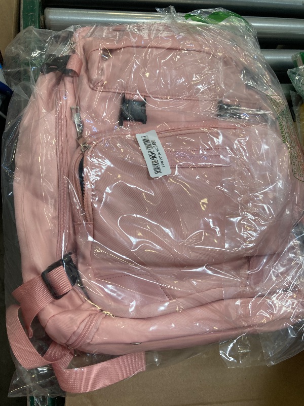 Photo 1 of Maelstrom Travel Backpack for Women Men,35L Laptop Backpack Fits 17-Inch Laptop,Waterproof Carry On Backpack for Airplanes with Detachable Crossbody Bag&Shoe Compartment,Pink