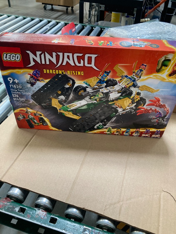 Photo 1 of LEGO NINJAGO Ninja Team Combo Vehicle, 4 in 1 Ninja Playset for Kids with Glider, Off-Road Racer and 2 Motorcycle Toys, Birthday Gift for Boys and Girls, Ninja Toy with 6 Minifigures, 71820