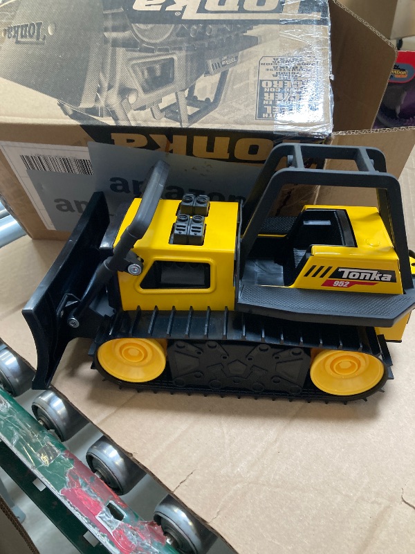 Photo 1 of Tonka Steel Classics Bulldozer - Made with Steel & Sturdy Plastic, Yellow Toy Construction Truck, Boys and Girls, Kids, Toddlers, Ages 3+