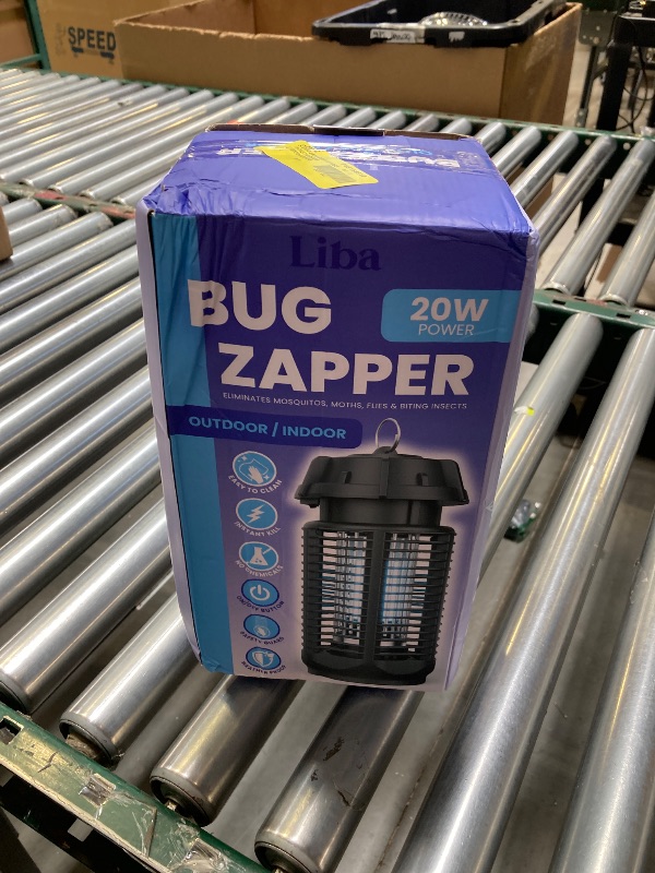 Photo 1 of LiBa Electric Bug Zapper - IPX4 Waterproof Outdoor & Indoor Insect Killer Black
