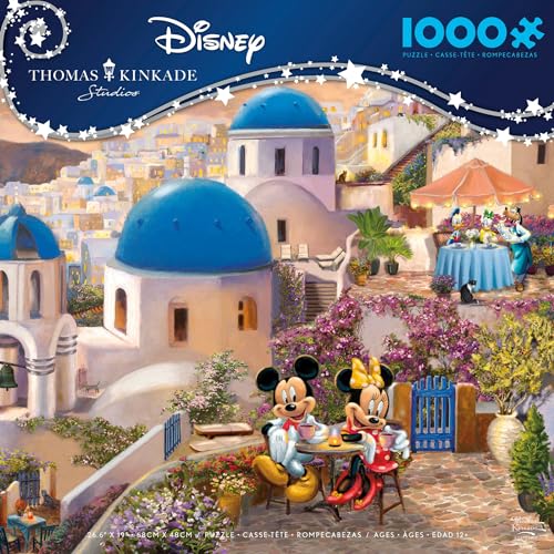 Photo 1 of Ceaco Mickey and Minnie in Greece 1000 Piece Interlocking Jigsaw Puzzle
