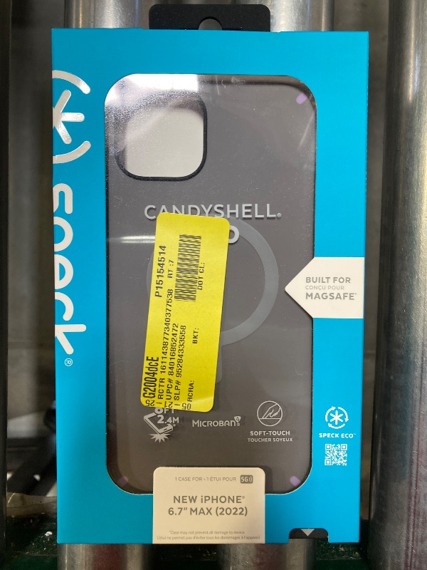 Photo 1 of Speck iPhone 14 Plus CandyShell Pro with MagSafe Case in Grey and Purple
