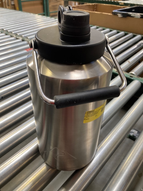 Photo 1 of Ozark Trail 1 Gallon Insulated Stainless-Steel Water Jug, Silver
