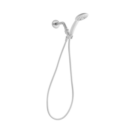 Photo 1 of Mainstays White Handheld Showerhead W/Hose & Shower Mount
