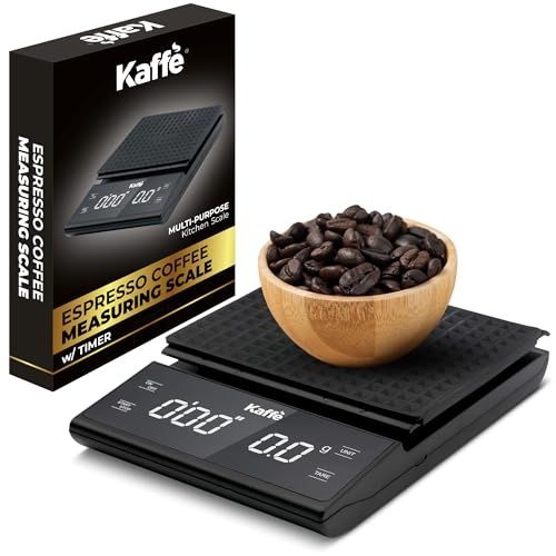 Photo 1 of Kaffe Espresso Scale with Timer: Best Coffee Accessories, Metal & Plastic, Black