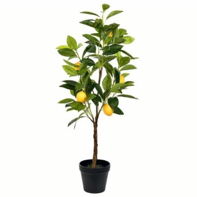 Photo 1 of TA190128 28 in. Artificial Potted Lemon Tree, Green

